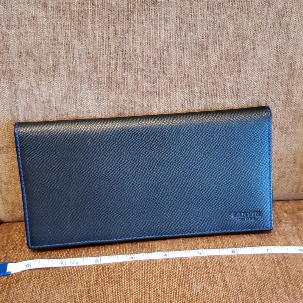 Unisex leather wallet/ check book, c/c organizer